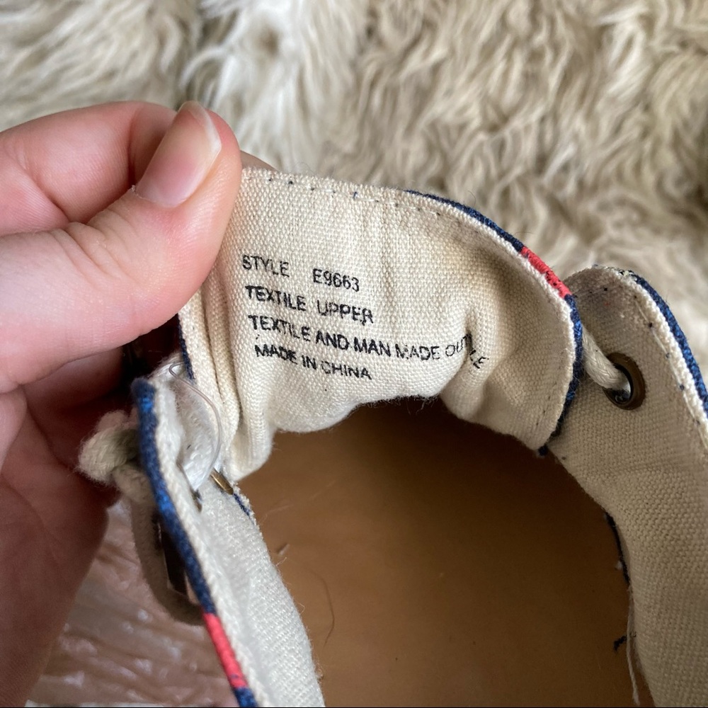 J. Crew blue ikat print espadrilles shoes women's 7 NWT - Picture 8 of 8